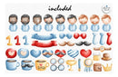 Kit Digital Dia Dos Papais Ilustrações Cliparts Png