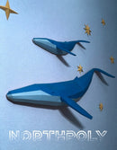 Ballenas Pared - [archivo Digital] Papercraft Origami Pdf