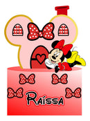 950 - Arquivo Digital Topo De Bolo Minnie Vermelha