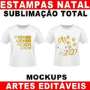 Vetores Camisetas Corel Natal Sublimação Estampa