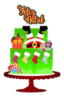 Arquivo De Corte Topo De Bolo Natal 82 Studio
