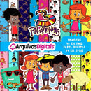 Kit Digital 3 Palavrinhas Scrapbook Arquivo Png + Brinde