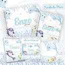 Arquivo Digital Caderneta Vacinação Livro Bebe Fundo D Mar