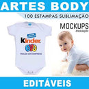 Body Baby Estampas Artes Corel Sublimação Editáveis Mockups