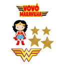 Topo De Bolo Topper De Bolo Vovó Maravilha Mod 1