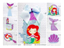 Arquivos De Corte Ariel Pequena Sereia 9 Kits