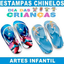 Estampas Dia Das Crianças Chinelos Sublimação Infantil
