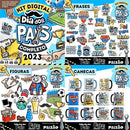Artes Dia Dos Pais Pack3 Frases Coloridas Pandoca Sublimação