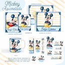kit completo arquivo  pdf png encadernaçao sublimaçao - 17 - MICKEY AQUARELADO