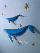 Ballenas Pared - [archivo Digital] Papercraft Origami Pdf