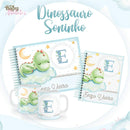 kit sublimaçao e encadernaçao agenda caneca - DINOSSAURO SONINHO
