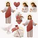 Kit Digital Páscoa Cristã Ele Vive Cristo Scrapbook Imprimir