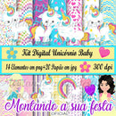 Kit Digital Unicórnio Baby