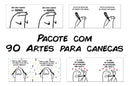 Artes Canecas Flork Variadas + 90 Arquivos