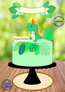 Arquivo De Corte Topo De Bolo Dino Happy Birthday