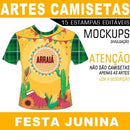 Pacote Artes Camisetas Sublimação Total Festa Junina Mockups
