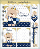 Arquivo Digital Caderneta E Livro Do Bebe Ursinho Realeza