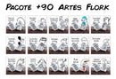 Artes Canecas Flork Variadas + 90 Arquivos