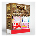 500 Arquivos Digitais De Convites Criativos - Silhouette