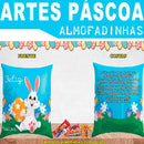 Pacote Artes Almofadinhas Páscoa Almofadas Chocolates Mockup