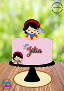 Arquivo De Corte Topo De Bolo Branca De Neve Cute