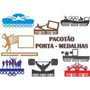 Pacote +200 Vetores Porta Medalha Cdr Router E Laser Cnc