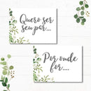 Placa Para Cadeira Dos Noivos - Arte Para Imprimir