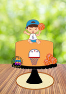 Topo De Bolo Basquete Baby- Arquivo Digital