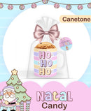 Kit Digital Natal Candy Arquivos Para Sublimação Em Png