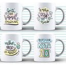 Estampas Frases Png Dia Dos Professores Sublimação Canecas