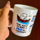Estampa Caneca Por Você Eu Bebo O Mar De Canudinho Atravesso