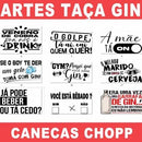 Estampas Taça Gin Copo Chopp Editáveis Canecas Sublimação