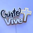 Arquivo De Corte Topo De Bolo Pascoa Cristo Vive Studio