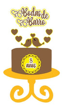 Arquivo De Corte Topo De Bolo Bodas De Barro Studio+brinde