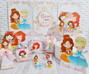 Kit Festa Só Um Bolinho Princesas Cute - Arquivo Digital