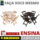 Como Fazer Mesa E Cadeira De Madeira Dobrável +3 Brindes Pd
