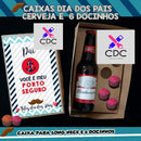 Arquivo Corte Silhouette Caixa Cerveja Dia dos Pais Brinde