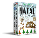 Novo Pack Pacote Vetor Natal 200 P Corte Em Cnc Laser