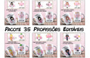35 Artes De Profissões Femininas Para Canecas De Porcelana