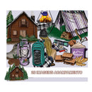 Kit Digital Acampamento Scrapbook Silhouette Arquivo Png