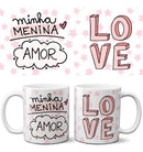 Estampas Frases Coloridas Canecas Namorados Mockups Pandoca