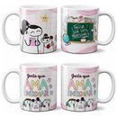 Estampas Florks Dia Dos Professores Sublimação Canecas