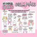 Kit Digital Dia Das Mães Flork Sem Fundo Lt10 Arquivos Png
