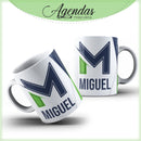 Agenda Masculina Iniciais Verde - Arquivo Digital