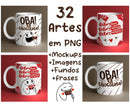 Kit Digital De Pascoa Flrok Para Canecas Em Sublimação Vl2