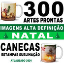 Estampas Canecas Natal 300 Artes Prontas Jpg Papai Noel