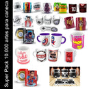 Super Pack 10 Mil Artes Sublimação Canecas 2023