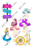 Arquivo Digital Alice No País Das Maravilhas (topo De Bolo)