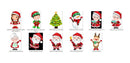 Kit Digital Natal Cute - Papai Noel