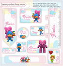 kit completo arquivo  pdf png encadernaçao sublimaçao - POCOYO MENINA